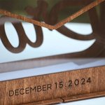 Boîte à cartes de mariage en bois personnalisée et gravée avec nom et date Cadeau de mariage pour les jeunes mariés