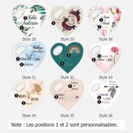 Décapsuleur Magnétique Personnalisé avec Nom en Forme de Coeur Ensemble de 10 Pièces Cadeau d'Anniversaire Fête Mariage Souvenirs pour les Invités