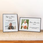 Personlig Du kommer alltid att vara i mitt hjärta Fotoram med text Minnesmärke Sympati Present till familj Vän