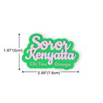 Distintivo magnetico acrilico personalizzato della sorellanza con nome Accessori della sorellanza Capitolo Riunioni Regalo per la sorella amica