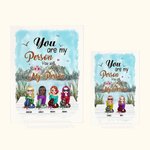 Personalized You Are My Person You Will Always Be My Person Acrylic Plaque Desk Ornament Friendship Gift for Her