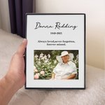 Personlig Du kommer alltid att vara i mitt hjärta Fotoram med text Minnesmärke Sympati Present till familj Vän