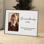 Personlig Du kommer alltid att vara i mitt hjärta Fotoram med text Minnesmärke Sympati Present till familj Vän
