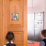 Personalized Wooden Rainbow Pencil Apple Teacher Name Initial Door Sign Classroom Decor Appreciation Gift for Teacher