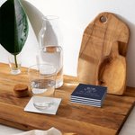 Personalized Hanukkah Decor Non-slip Absorbent Ceramic Coaster with Name and Text Set of 2 Hanukkah Jewish Gift for Family