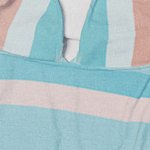 Personalised Vintage Colored Stripes Soft Quick Dry Kid Hooded Beach Towel with Name Summer Vacation Beach Accessories Gift for Kids