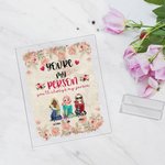 Personalized You Are My Person Vintage Rose Design Acrylic Plaque Desk Ornament Birthday Gift for Friends