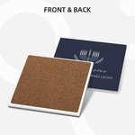 Personalized Hanukkah Decor Non-slip Absorbent Ceramic Coaster with Name and Text Set of 2 Hanukkah Jewish Gift for Family