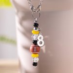 Breloque personnalisée en silicone pour poignée de bouteille d'eau avec numéro pour Stanley Tumbler Cadeau d'anniversaire pour amateur de sport