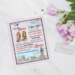 Henkilökohtainen minun Besties rakastan sinua akryyli plaketti pitkän matkan ystävyys syntymäpäivälahja parhaille ystäville