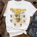Personalized Multicolour Cute Bee Family 100% Cotton Adult Kid T-shirt with 1-10 Names Birthday Gift for Family