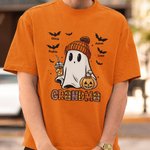 Personalized Cute Ghost Bat Kid Aldult T-shirt Baby Bodysuit Halloween Gift for Family Friend