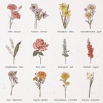 Personalisierte Lockenstab Aufbewahrungstasche mit Geburtsblume Namen Glätteisen Isoliergurt Haarspangen Reisezubehör Geburtstag Geschenk für Damen