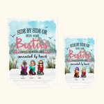 Henkilökohtainen Side by Side tai Miles Apart Besties on aina yhdistetty sydämen akryyli plaketti syntymäpäivä joululahja hänelle