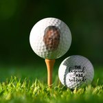 Balle de golf photo personnalisée Cadeau de retraite pour homme golfeur