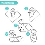 Personalized Cute Dinosaur Soft Swaddle Blanket and Knot Hat Set with Name Birthday Baby Shower Gift for Newborns Baby Boy