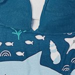 Personalisierte Hai Oktopus Wale Ozean Thema schnell trocknend Mikrofaser Kapuzen Strandtuch Poncho mit Namen Sommer Reise Wesentliche Geschenk für Ki