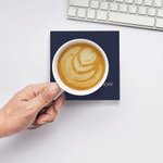 Personalized Hanukkah Decor Non-slip Absorbent Ceramic Coaster with Name and Text Set of 2 Hanukkah Jewish Gift for Family