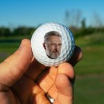 Balle de golf photo personnalisée Cadeau de retraite pour homme golfeur