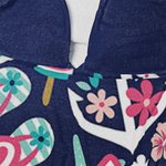 Personalised Quick Dry Sand Free Tropical Holiday Flamingos Hooded Beach Towel with Name Birthday Summer Gift for Kid