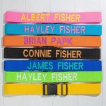 Personalisierter Verstellbarer Koffergurt mit Stickerei-Namen für 20