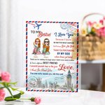 Henkilökohtainen minun Besties rakastan sinua akryyli plaketti pitkän matkan ystävyys syntymäpäivälahja parhaille ystäville