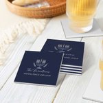Personalized Hanukkah Decor Non-slip Absorbent Ceramic Coaster with Name and Text Set of 2 Hanukkah Jewish Gift for Family