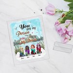 Personalized You Are My Person You Will Always Be My Person Acrylic Plaque Desk Ornament Friendship Gift for Her