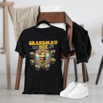 Personalized Multicolour Cute Bee Family 100% Cotton Adult Kid T-shirt with 1-10 Names Birthday Gift for Family