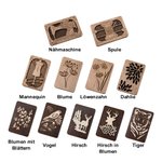 Personalisierte Magnetische Nadelbox aus Holz Sticknadel Aufbewahrungsbox Handarbeit Nähzubehör für Bastler Handwerk-Liebhaber