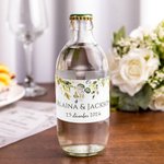 Lot de 30 Étiquettes de Bouteilles d'Eau Personnalisées avec Nom et Date Cadeau pour les Fiançailles Fête de Mariage Bridal Shower