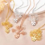 Gepersonaliseerde sierlijke boog geboorte boeket hanger ketting familie sieraden verjaardag verjaardag Moederdag cadeau voor vrouwen