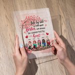 Personalisierte Seite an Seite oder Meilen auseinander Besties Liebe Baum Acryl Plaque Geschenk Schreibtisch Dekor Freundschaft Geschenk für Freunde