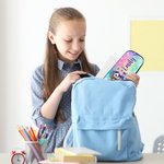 Personalised Rainbow Floral Fantasy Unicorn Large Pencil Case Pouch with Name Birthday Back to School Gift for Girls