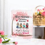Henkilökohtainen Best Friend Forever Never Apart LoveTree Akryyli Plaque House Koristeet Lahja parhaille ystäville