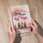 Henkilökohtainen Elämä on parempi Besties Rakkaus Tree Akryyli Plaque Desk Decoration Ystävyys lahja naisille