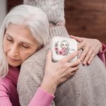 Personalized Portable Cartoon Characters Travel Jewelry Box with Birth Flower Birthday Wedding Gift for Women