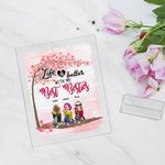 Henkilökohtainen Elämä on parempi Besties Rakkaus Tree Akryyli Plaque Desk Decoration Ystävyys lahja naisille