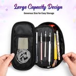 Personalised Rainbow Floral Fantasy Unicorn Large Pencil Case Pouch with Name Birthday Back to School Gift for Girls