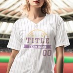 Personalized Baseball Element Stripe Unisex Jersey with Name and Number Birthday Sport Accessories Gift for Baseball Lovers