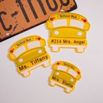 Personalized School Bus Design Magnet with Text Appreciation Back to School Gift for School Bus Driver