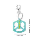 Personalisierte Multicolor Mountainbike Pedal Keychain mit Namen Geburtstag Radfahren Geschenk für Radfahrer