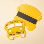 Personalized School Bus Design Magnet with Text Appreciation Back to School Gift for School Bus Driver
