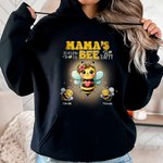 Personalisierte Muticolor niedliche Biene Familie Erwachsene Kind Sweatshirt Hoodie mit 1-10 Namen Geburtstag Geschenk für Familie