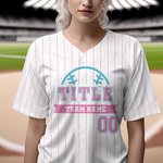 Personalized Baseball Element Stripe Unisex Jersey with Name and Number Birthday Sport Accessories Gift for Baseball Lovers