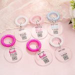 Bracelet personnalisé Buy The Bride A Drink Buy The Groom A Beer Venmo QR Code Acrylic Tag Bracelet Wedding Bachelorette Party Bridal Shower Favors