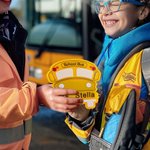 Personalized School Bus Design Magnet with Text Appreciation Back to School Gift for School Bus Driver