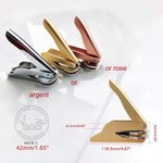 Tampon de Gaufrage Personnalisé avec Nom Gaufreuse à Thème Chat et Livres Cadeau Anniversaire pour Amateur de Lecture et Chat