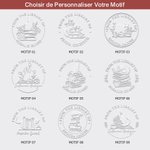 Tampon de Gaufrage Personnalisé avec Nom Gaufreuse à Thème Chat et Livres Cadeau Anniversaire pour Amateur de Lecture et Chat