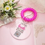 Bracelet personnalisé Buy The Bride A Drink Buy The Groom A Beer Venmo QR Code Acrylic Tag Bracelet Wedding Bachelorette Party Bridal Shower Favors